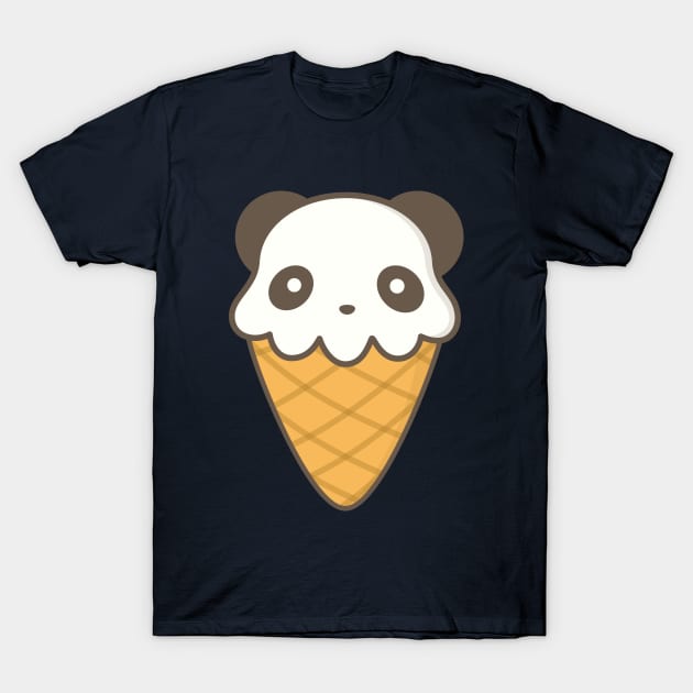 Cute and Kawaii Panda Ice Cream T-Shirt by happinessinatee